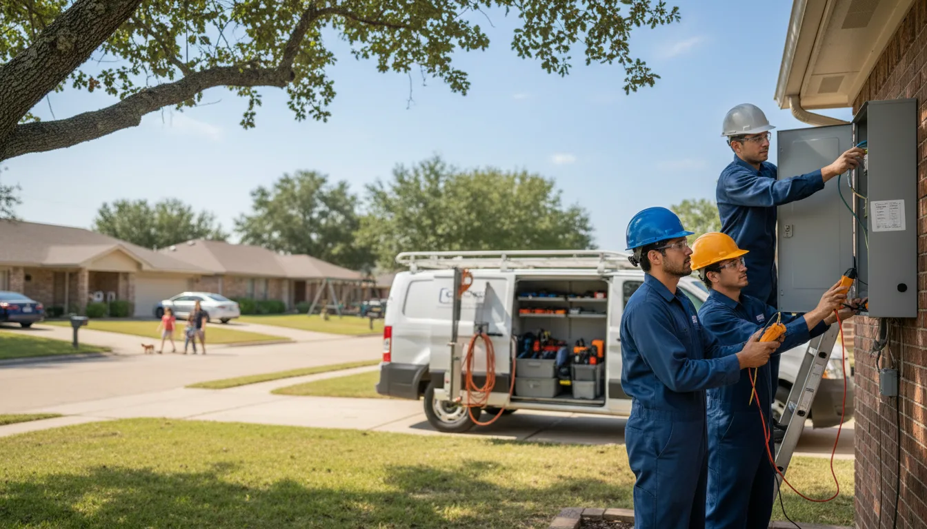 Certified electrician providing emergency electrical services in Cedar Grove, WI